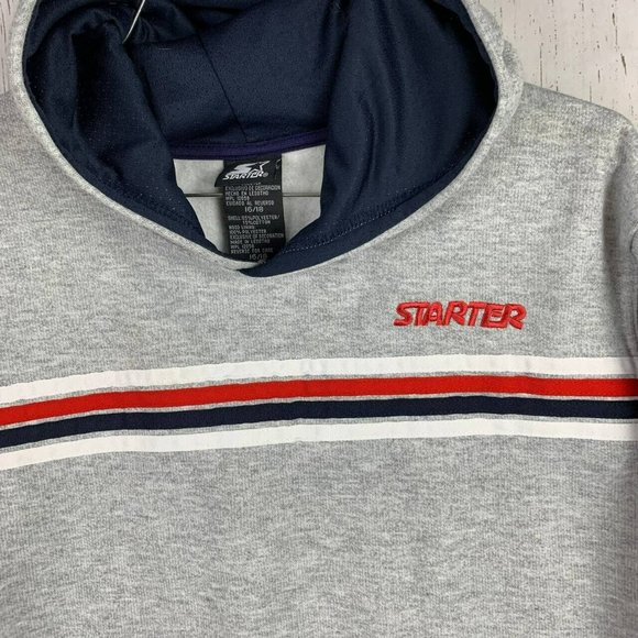 Starter Logo‎ XL Gray Pullover Hoodie Sweatshirt Jacket Youth - Picture 7 of 8